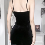 Black Gothic Mini Dress