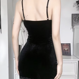 Black Gothic Mini Dress