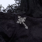 Black Gothic Mini Dress