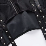 Black Leather Bolero Jacket