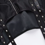 Black Leather Bolero Jacket