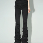 Black Ruched Jeans
