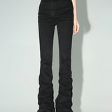 Black Ruched Jeans