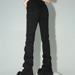 Black Ruched Jeans