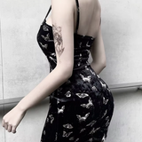 Black Velvet Butterfly Dress