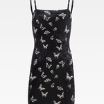 Black Velvet Butterfly Dress