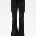 Black Velvet Flare Pants