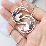 Cat Moon Earrings
