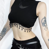 Crescent Moon Crop Top
