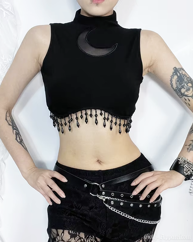 Crescent Moon Crop Top