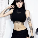 Crescent Moon Crop Top
