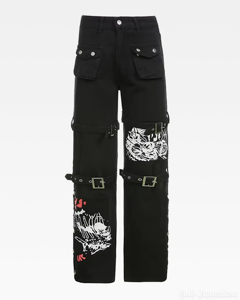 Goth Buckle Pants
