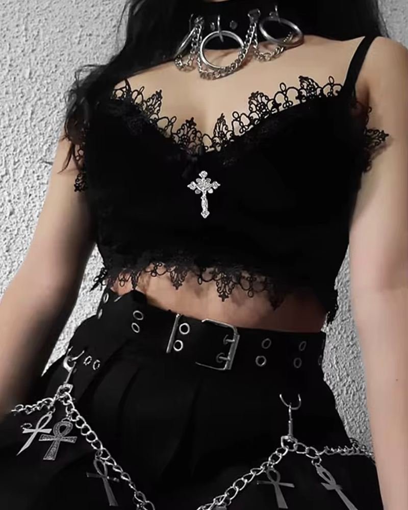 Goth Crop Top
