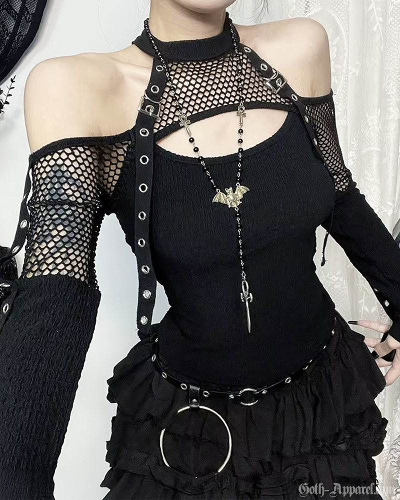 Goth Fishnet Top