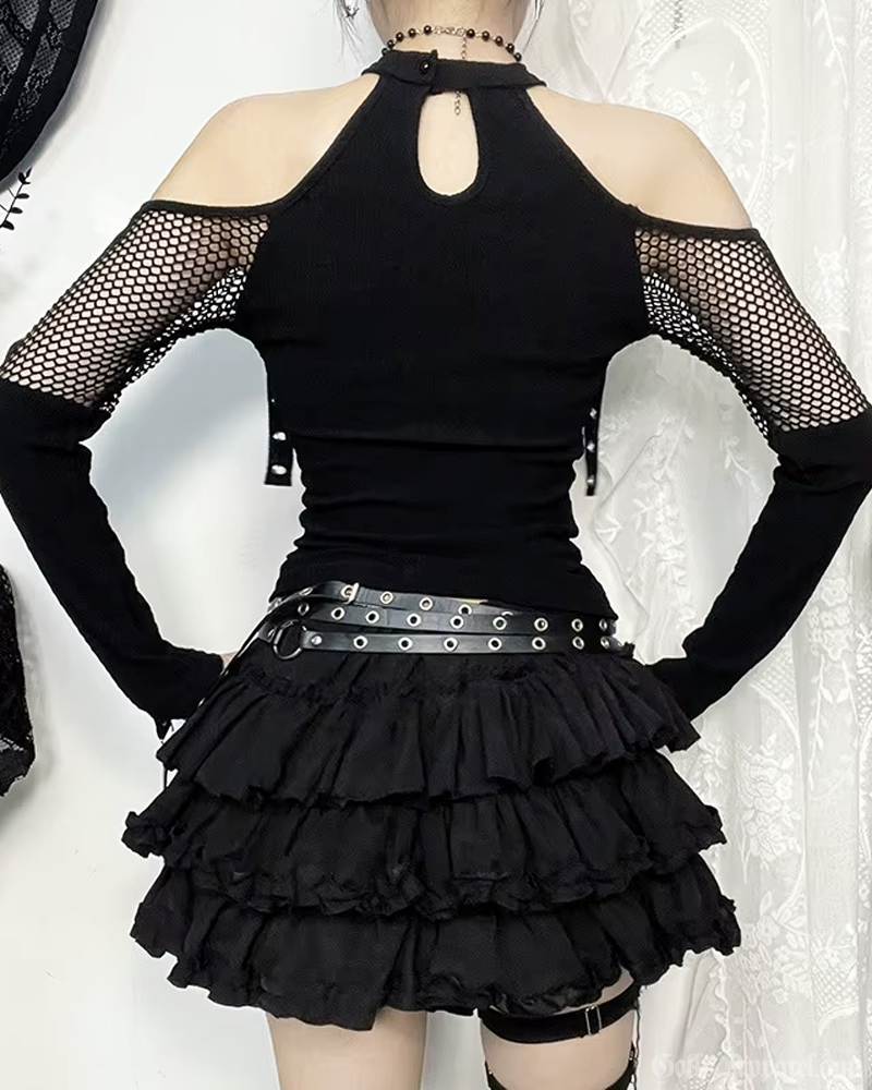 Goth Fishnet Top