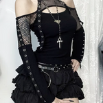 Goth Fishnet Top