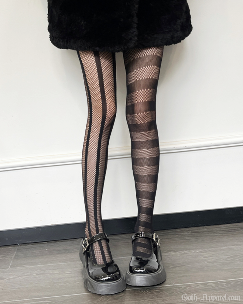 Goth Striped Tights