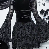 Gothic Bell Sleeve Dress