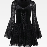 Gothic Bell Sleeve Dress