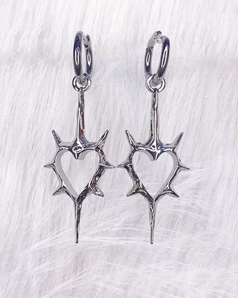 Gothic Heart Earrings