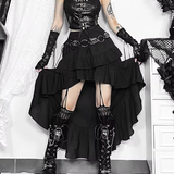 Gothic High Low Skirt