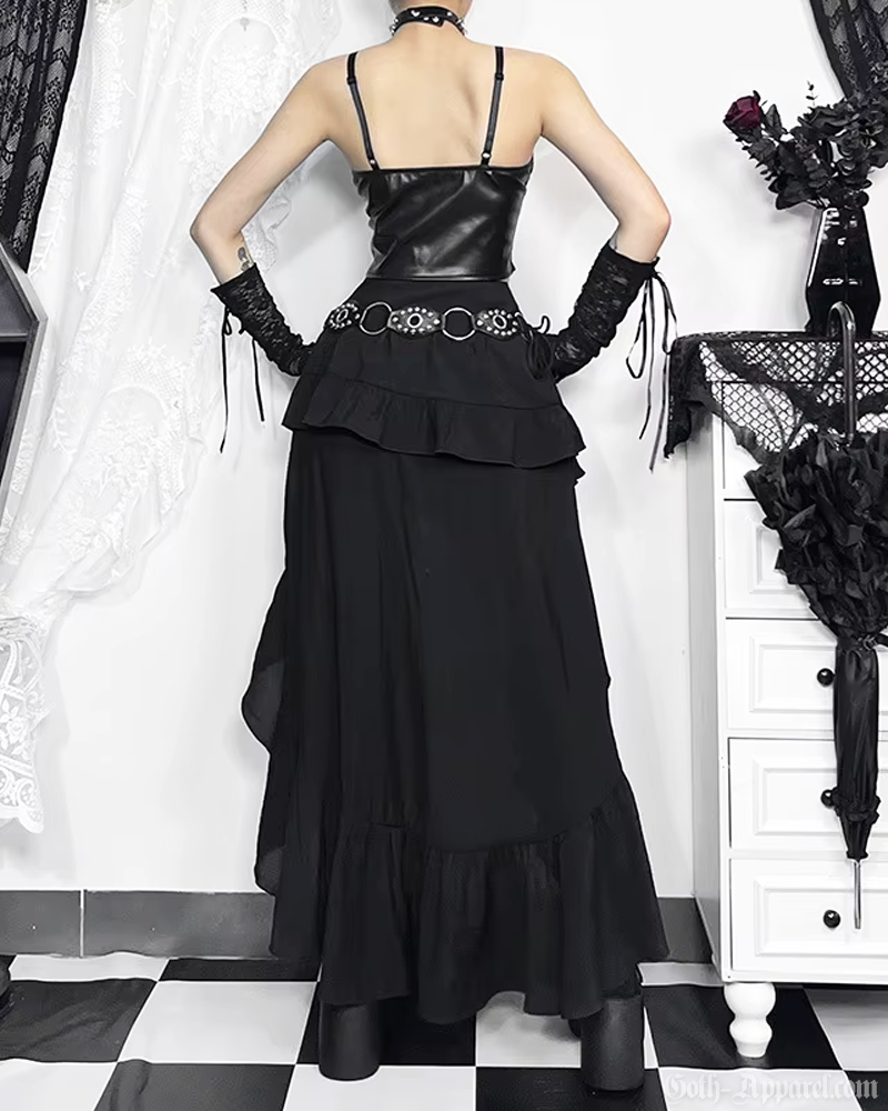 Gothic High Low Skirt