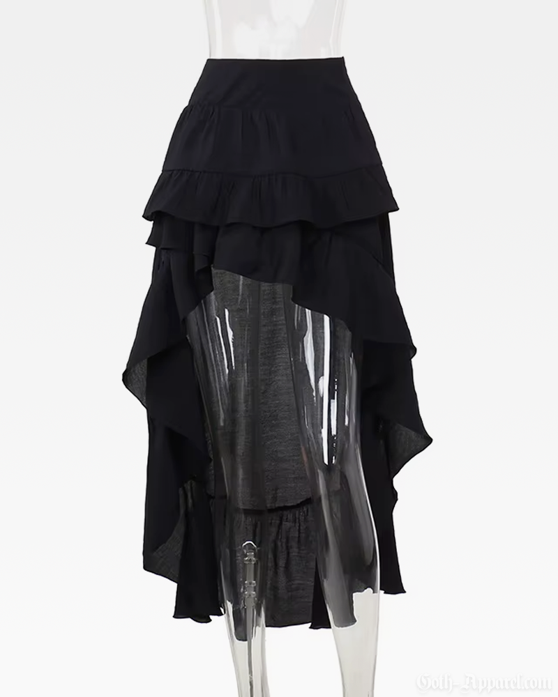 Gothic High Low Skirt