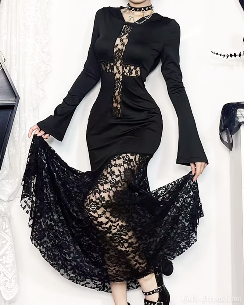 Gothic Hooded Dress