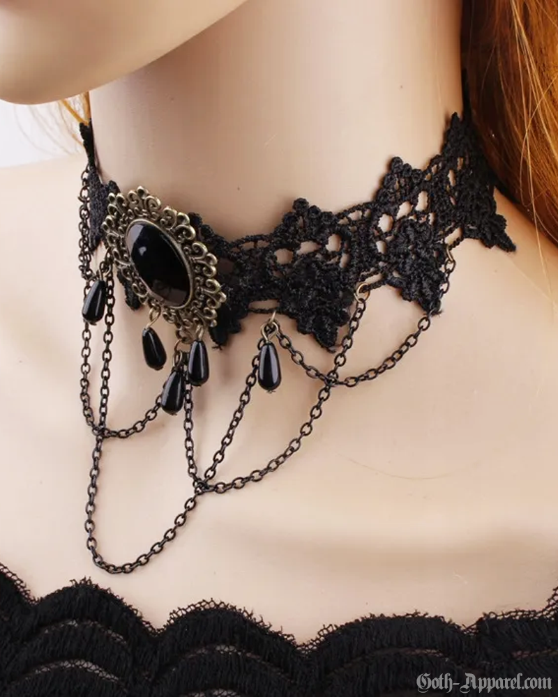 Gothic Lace Choker