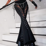 Gothic Lace Up Pants