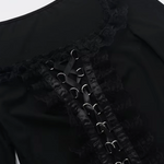 Gothic Lace Up Top