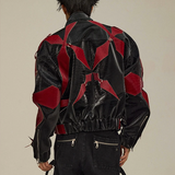 Gothic Leather Jacket Mens