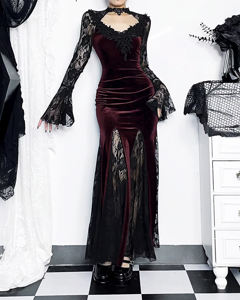 Gothic Maxi Dress