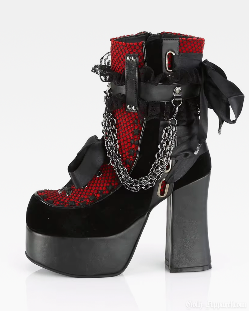 Gothic Platform Ankle Boots