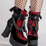 Gothic Platform Ankle Boots