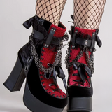 Gothic Platform Ankle Boots