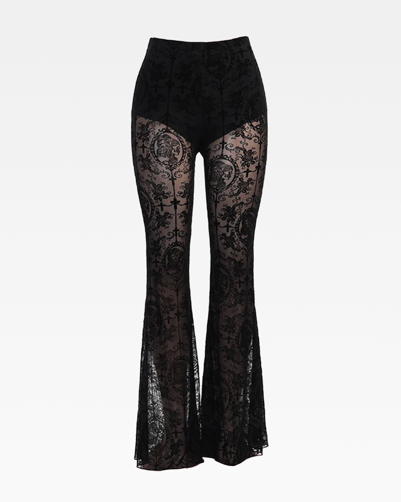 Lace Flare Pants