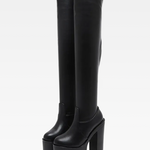Over The Knee Platform Heel Boots