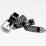 Rhinestone Skull Belt