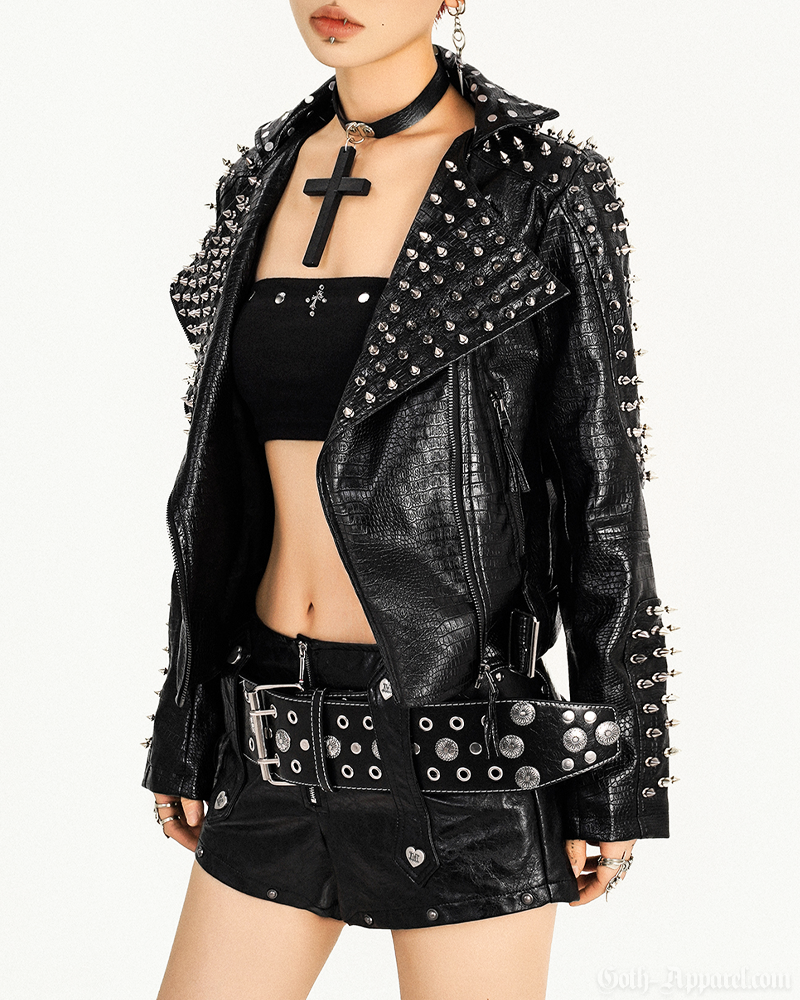 Spiked Leather Jacket