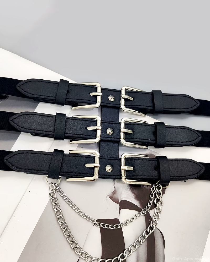 Triple Buckle Waist Belt