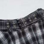 Asymmetrical Plaid Skirt