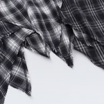 Asymmetrical Plaid Skirt