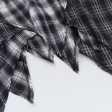 Asymmetrical Plaid Skirt