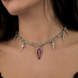 Barbed Wire Choker Necklace
