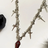 Barbed Wire Choker Necklace