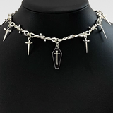 Barbed Wire Choker Necklace