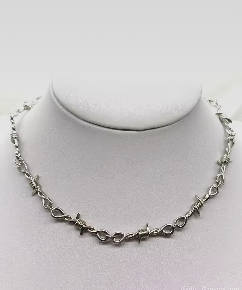 Barbed Wire Necklace
