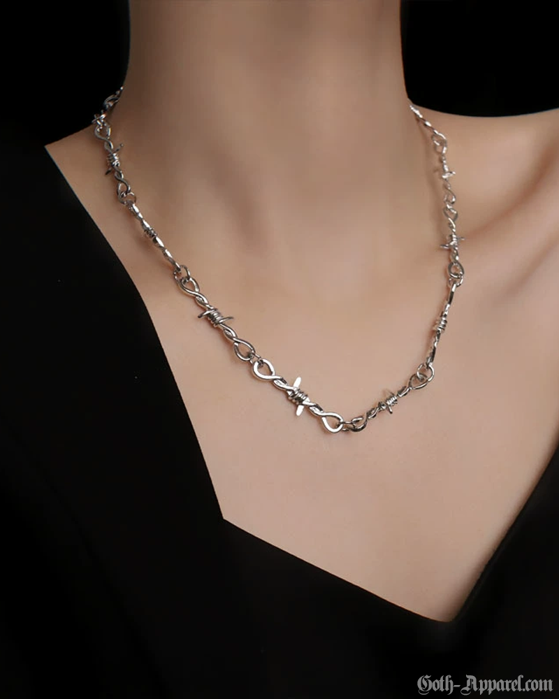 Barbed Wire Necklace