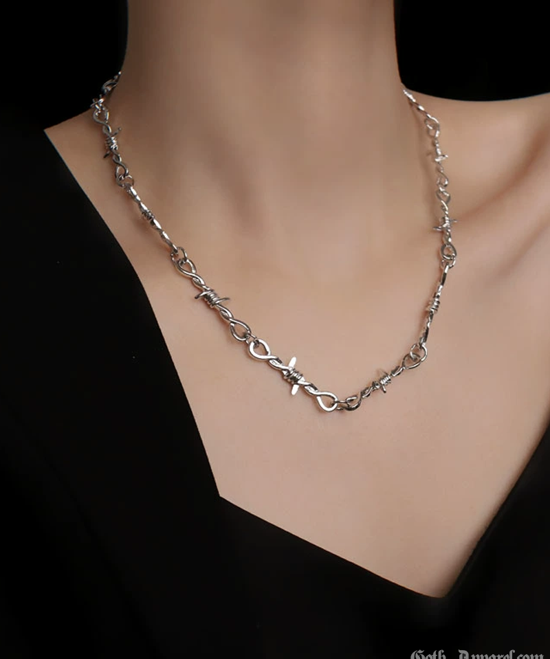 Barbed Wire Necklace